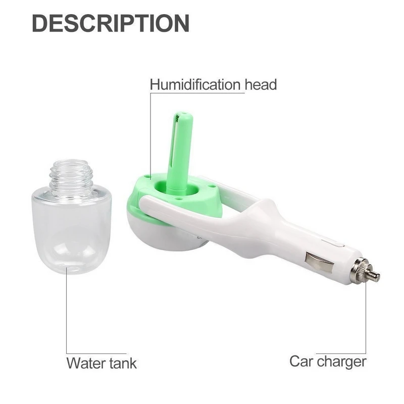 Billige 12V Auto Luftbefeuchter Air Schwamm Docht Lufterfrischer Urifier 50ML Auto Lufterfrischer Aroma Diffusor Ätherisches Öl Luft Aromatherapie freshe