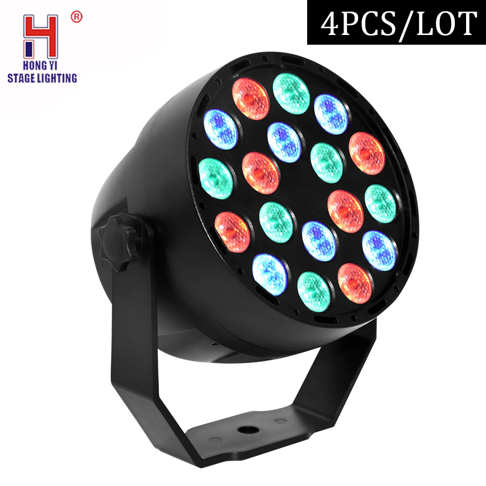 

Led Mini Par Light 18x3W RGB With DMX Control For Home Dj Bar