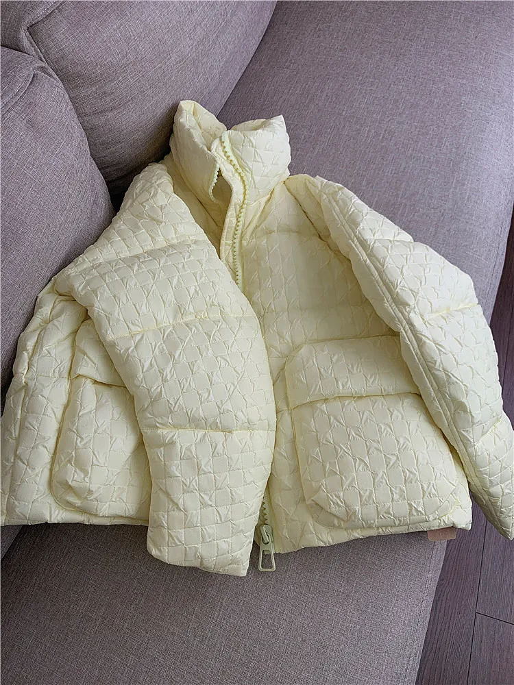 Leather Jackets New thickening white duck down bread served brief paragraph 95 female H19DY199 down jacket long duvet coat