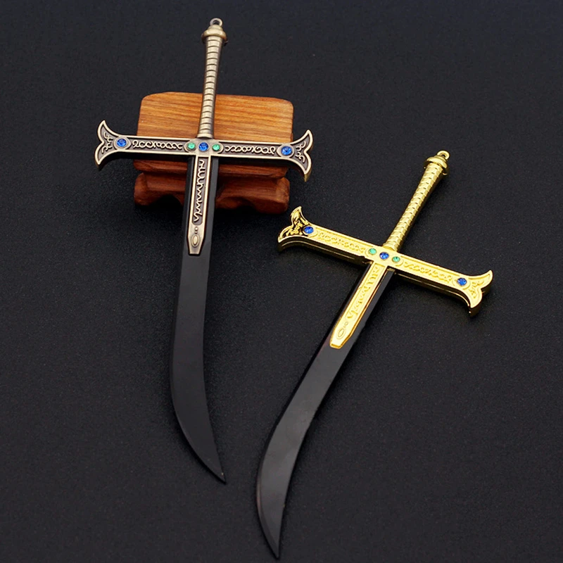 One-Piece Mihawk Hawkeye Dark Night Sword Weapon Prop 25Cm Anime Zinc Alloy Model Swords Of Strongest Swordsman In The World |