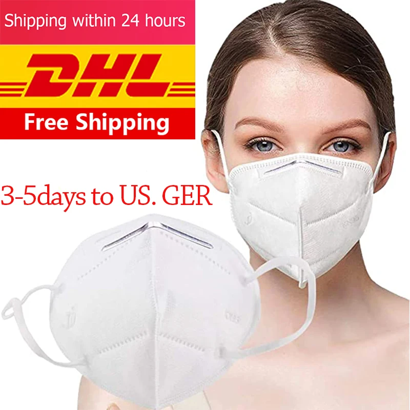 

100pcs N95 Mask Anti Infection Anti Dust PM2.5 ffp2 ffp3 CE FDA KN95 face masks Nonwoven filter 95% 4 Layers 3M 9501V Reusable