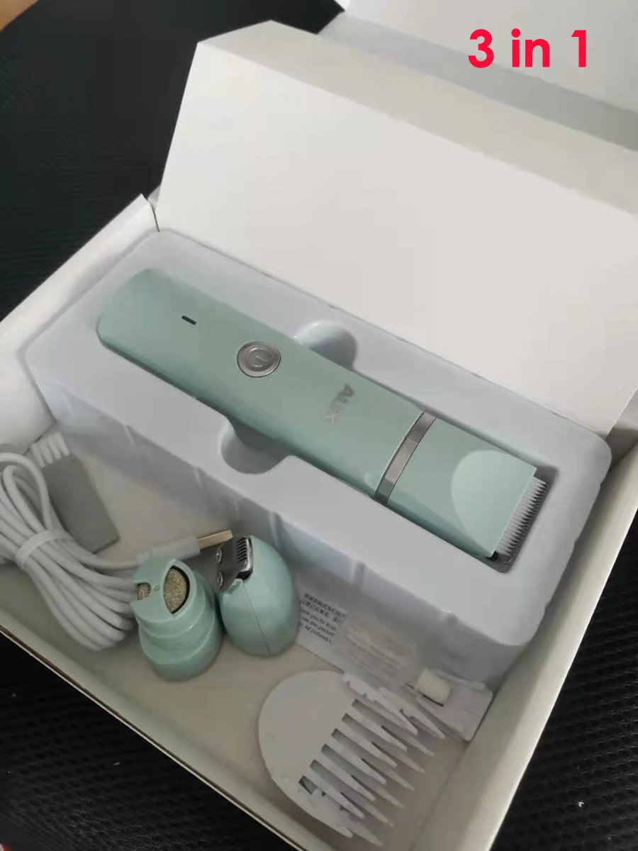 Pet Clipper Dog Hair Trimmer Pet Hair Trimmer Dog Clipper Pet Nail Grinder Dog Cat Hair Trimmer Paw Nail Grinder Pets Clippers Foot Nail Cutter Low Noise Grooming Machine USB