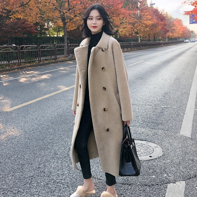 sheep wool coat womens