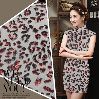 

Silk double crepe Silk fabric European and American fashion Popular pattern Width