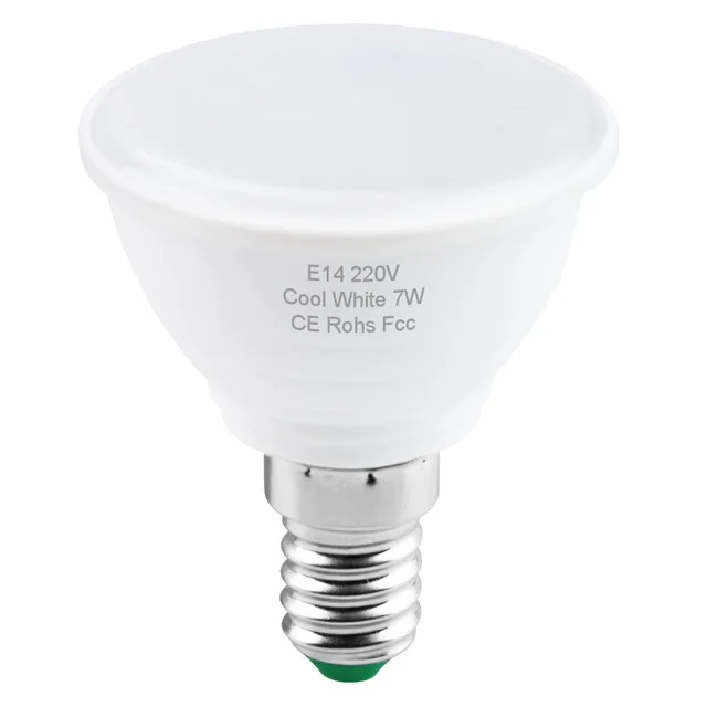 E14 Milky GU10 светодиодный лампы 220V лампы MR16 Точечный светильник 7 Вт GU5.3 точечный светильник лампа E27 кукурузная лампа светодиодный лампада 5 Вт Bombilla gu 10 светодиодный ампулы E14 2835 - Испускаемый цвет: E14 Milky