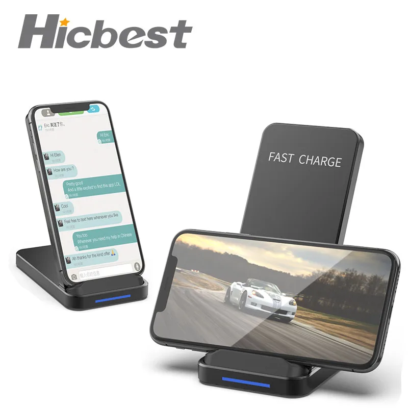 10 Вт Беспроводная зарядка подставка для iPhone Xiao mi Беспроводная зарядка индукционное зарядное устройство для iPhone 11 8 X XR XS Xiaomi mi 9 samsung S10