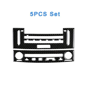

5pcs Cover Trims Carbon Fiber Sticker Black AC&CD For Lexus IS250 IS350