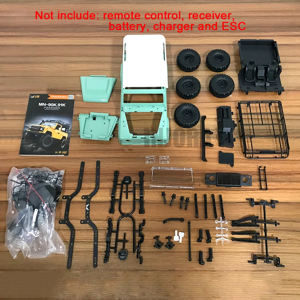 1/12 RC Rock Crawler D90 2 4G 4WD MN 91K модель грузовика игрушки в разобранном виде набор для