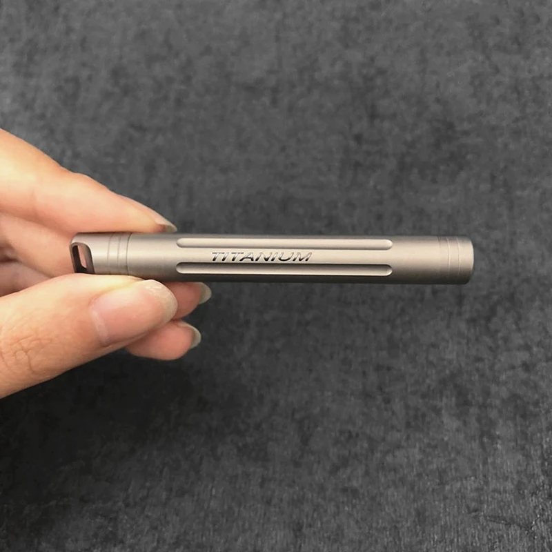 Titanium Toothpick Holder Portable Sealed Tank Waterproof Small Bottles Containers Creative EDC