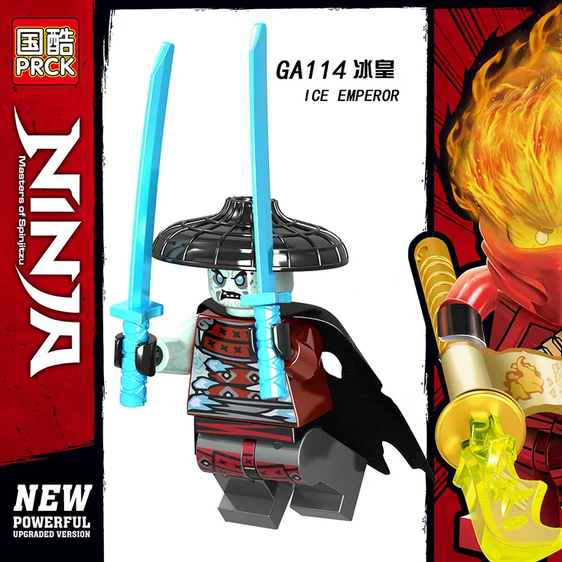 

Single Sale Compatible LegoINGlys Ninja Figures ZANE Wu KAI LLOYD JAY COLE ICE EMPEROR Blocks Bricks Educational Toys Baby Gifts