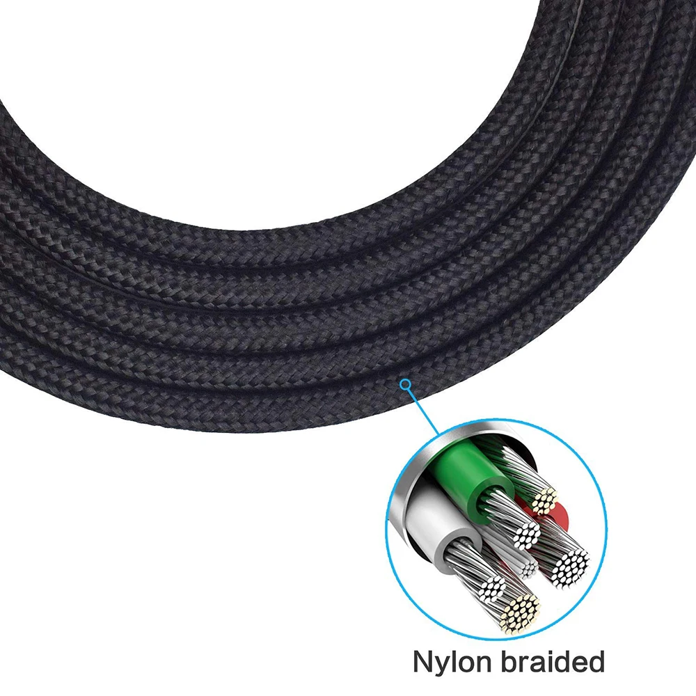 Replacement Nylon Braided Cable Extension Cord For - Temu