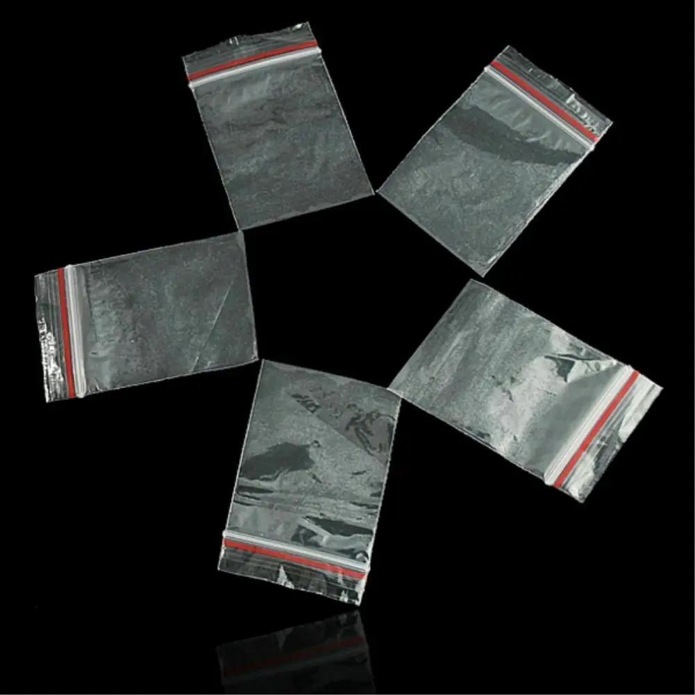 100 4x6 cm ZIP LOCK Bags Clear Plastic BAG RECLOSABLE Small NEW Baggies 