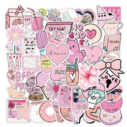 Autocollants Graffiti fille rose, 10/30/50 pièces, dessin animé mignon, étanche, pour valise, casque, moto, ordinateur, guitare, Skateboard 
