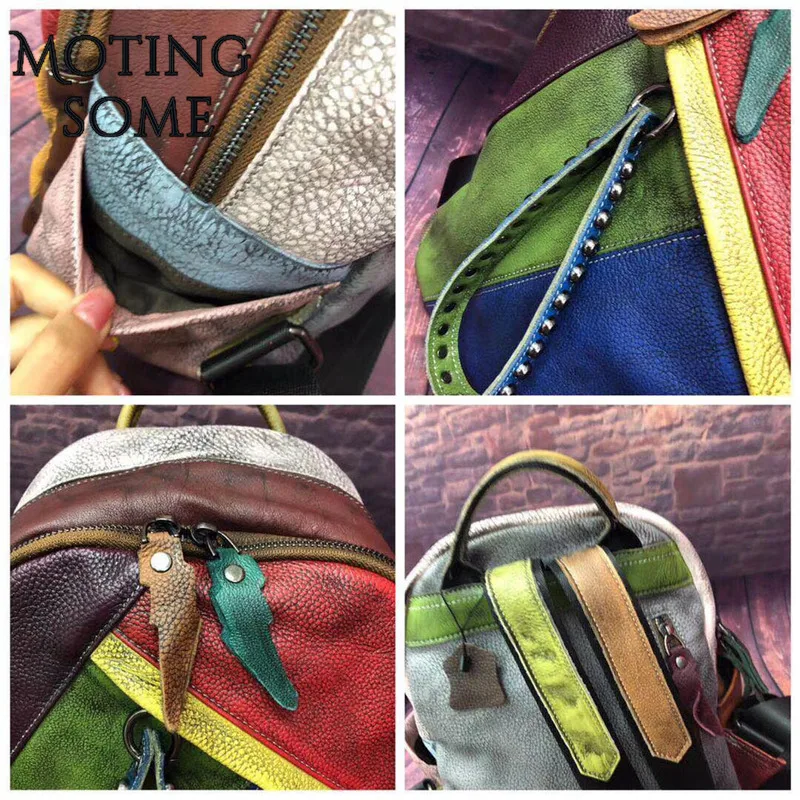 Рюкзак из натуральной воловьей кожи с эффектом потертости 2019|Рюкзаки| |