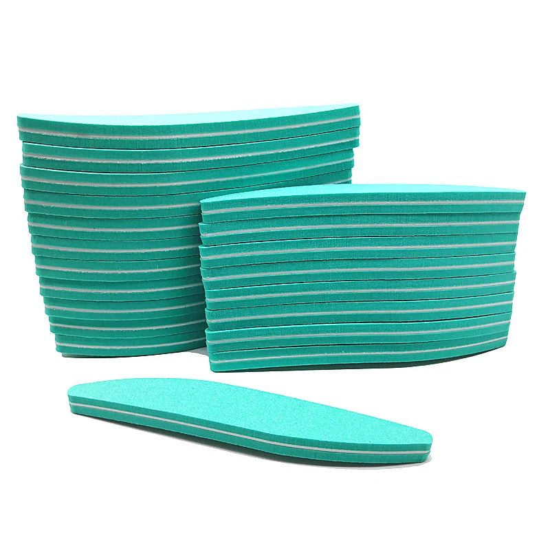 

20pcs/lot Professional Sponge Nail Files 100/180 Sandpaper Nail Buffer Gel Polish Manicure Double side Sanding Strong Thick Nail