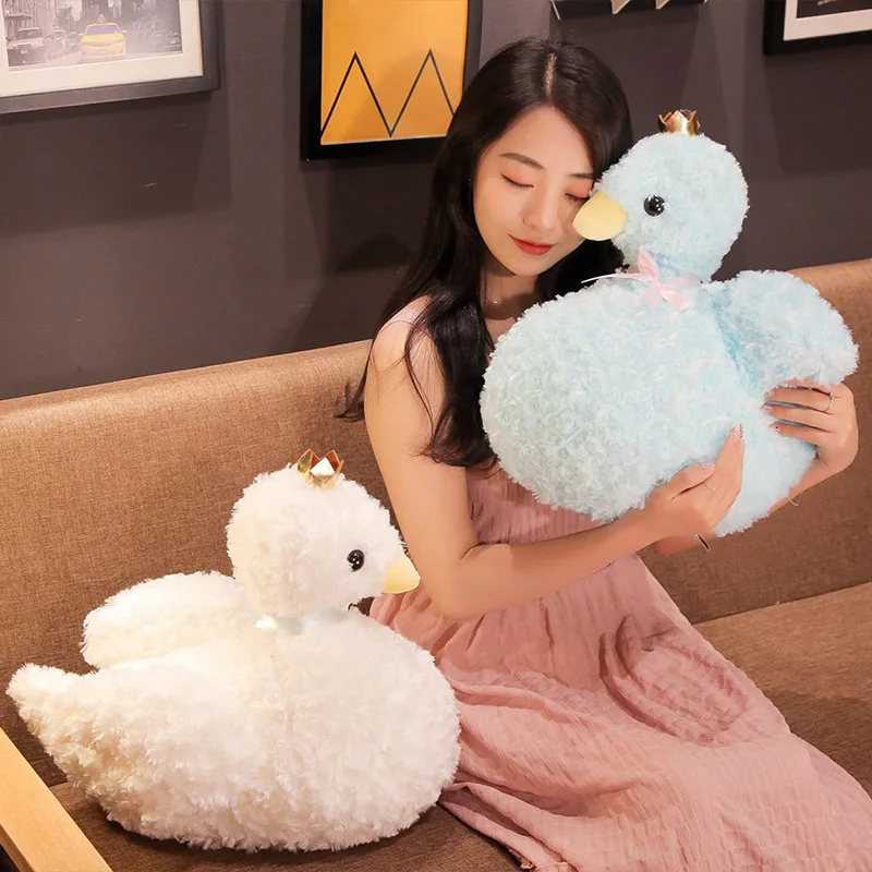 

New Style Series Dreamy Girly Series Swan with Crown Doll for a Girlfriend Send Friends to Sleep with Doll Pillow