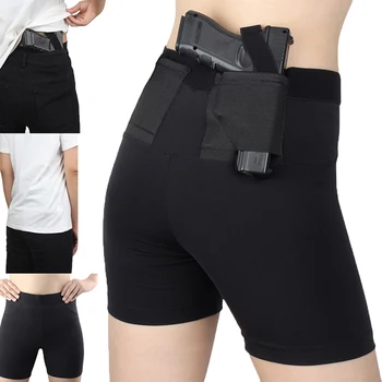 

Hunting Holster Polyester Gun Concealed Short Leggings for Glock Tactical Pistol Gun Shorts Universal Holster for Man Women