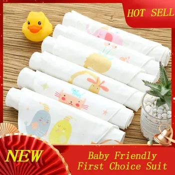 

Children's sweat-absorbent towel Kindergarten cotton gauze pad back 6-layer cotton 32x24cm AXP034