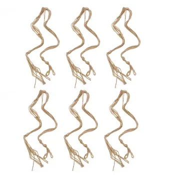 

6PCS Plant holders Macrame Plant Hanger Outdoor Pot Flower Garden 20 cm
