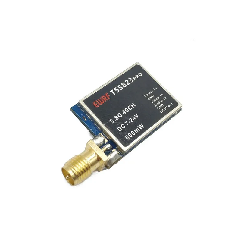 Модернизированный EWRF TS5823Pro 5,8 ГГц 40CH 600 передатчик mw FPV антенна VTX 2x кабель для радиоуправляемого дрона квадрокоптера CMOS 1200TVL Запчасти для камеры