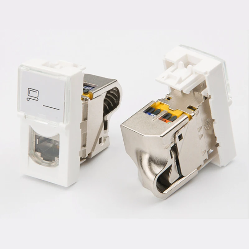 10 шт. Legrand стиль CAT6A RJ45 FTP keystone роторный CAT6A Экранированный модуль 76573