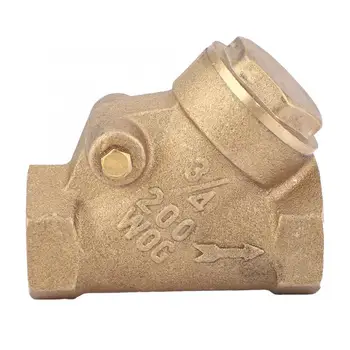 

NPT 3/4in Thread Brass Check Valve Y-Type One Way Check Valve 1.6Mpa for Water Gas Brass Check Valve