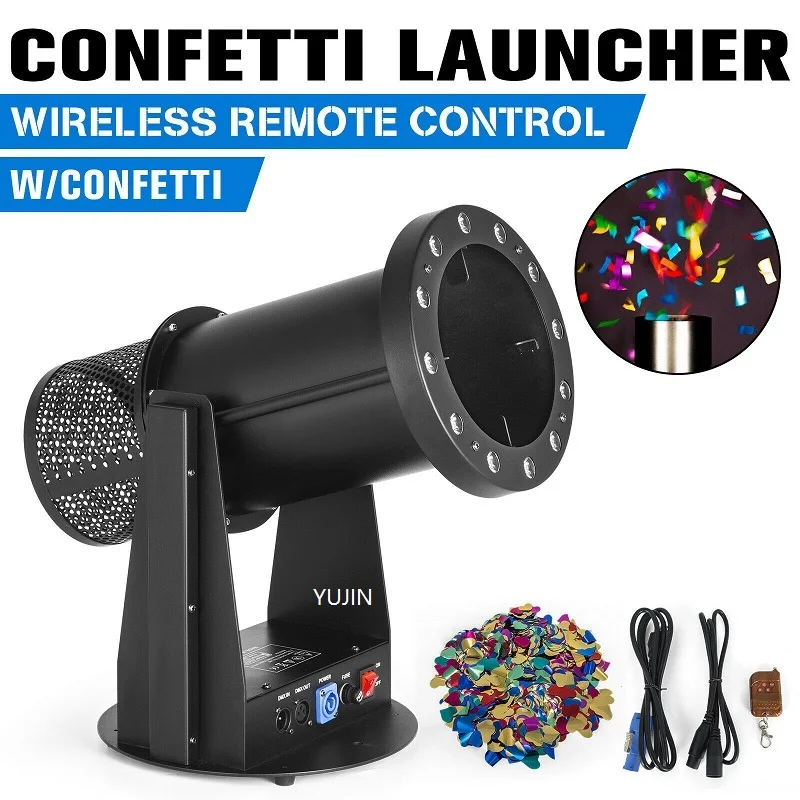 2 шт./лот этап специальный эффект DMX 512 светодиодный воздуходувки confetti Cannon Цвет Бумага запуска машины