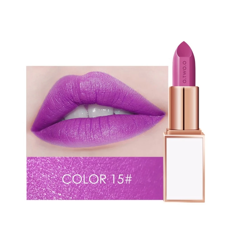 15 20 Colors Semi-Matte Lipstick Lip Makeup Lipstick Long Lasting Matte Beauty Tools labiales batom Lips Tint D1 - Цвет: 15