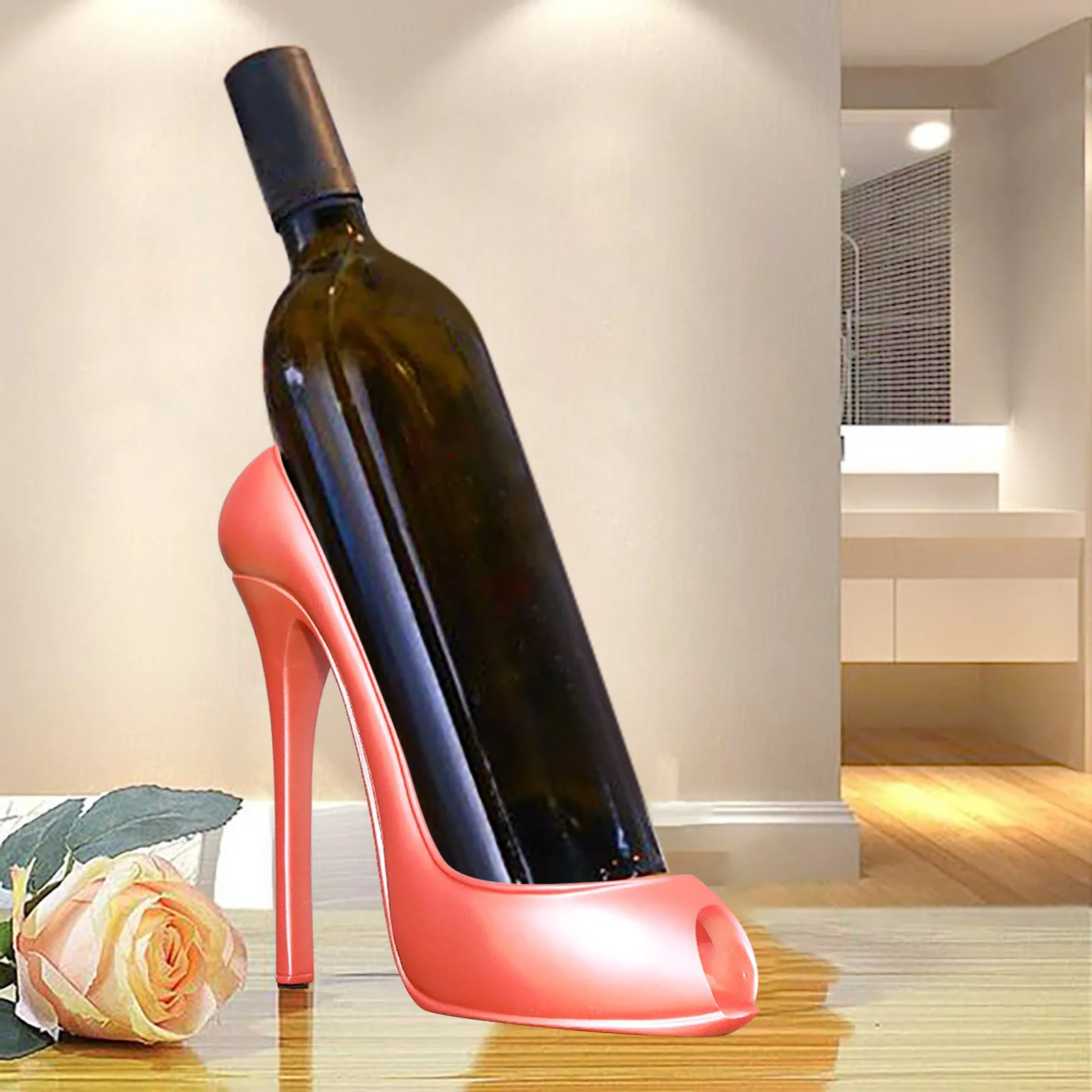 Wine Bottle Holder Stylish High Heel Shoe Design Wine Rack Wine Stand