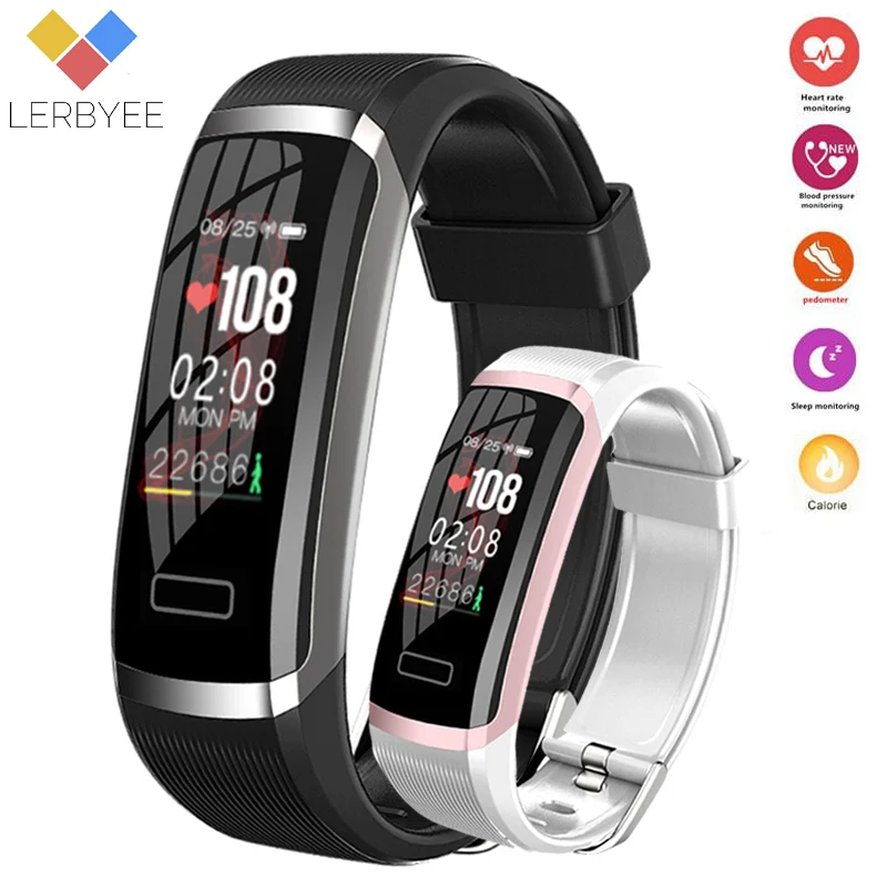 

Lerbyee Smart Band GT101 Call Reminder Bluetooth Fitness Tracker Hear Rate Monitor Pedometer Smart Bracelet for iOS Android