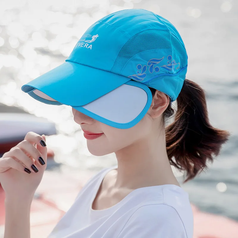 

Summer Beach Topee Women's Sun Protection Hat Retractable Empty Top Baseball Cap UV-Protection Sun Hat Outdoor Hat