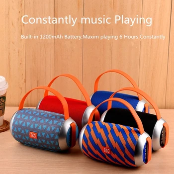 

TG112 cloth cylinder Mp3 wireless Bluetooth4.2 speaker audio subwoofer speaker outdoor waterproof mini portable dynamic T&G