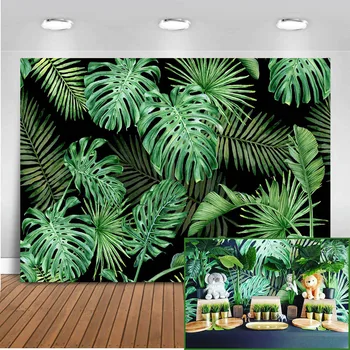 

Mehofoto Jungle Forest Photography Backdrops Spring Photo Booth Background Studio Safari Party Backdrop Vinyl Cloth Seamless