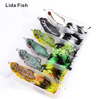

Lida Fish Brand 7cm classic bait Lei frog bait 12.95g Lu Ya hard bait black fish pass artificial hard bait 3D eyes