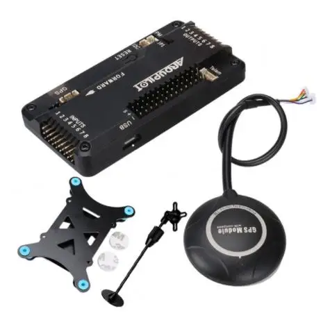 APM2.8 APM 2,8 Контроллер полета Ardupilot+ 7 м gps встроенный компас+ держатель для навигатора+ амортизатор для RC Квадрокоптер, Мультикоптер - Цвет: Horizontal pin