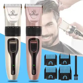 

Adjustable Waterproof Hair Trimmer LED Display Men's Haircut Cutting Machine Grooming Low Noise Clipper Titanium Ceramic Blade