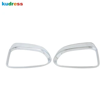

For Hyundai Santa Fe 2019 2020 Chrome Rear View Side Door Mirror Rain Visor Shade Cover Trim Car Styling