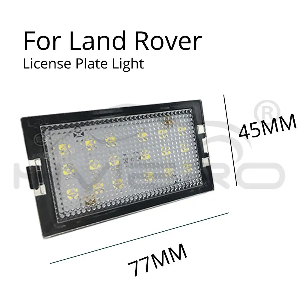 2X Автомобильный светодиодный номерной знак светильник для Land Rover 2005-2009 LR3 2009-Up LR4 2008- LR2 L320 18SMD без ошибок светильник 8000K 12V