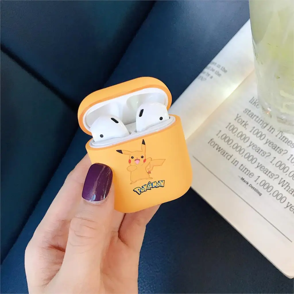 Wireless Bluetooth Earphone Cartoon Cute Pc Case For Apple AirPods Headphones Cases For Airpods 1 2 pc hard Protective Cover - Цвет: Cartoon