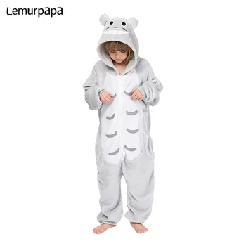 

Kids Kigurumis Onesies Cartoon Cute Totoro Children Pajama suit Girl Boy Party Winter Homewear Jumpsuit Cosplay Sleepwear Child