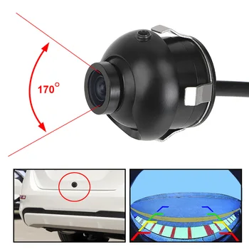 

Car Rear Side Front View Camera CCD Reversing Backup Camera Waterproof Night Vision 170 Degree Fisheye Lens Wide Angle Camera