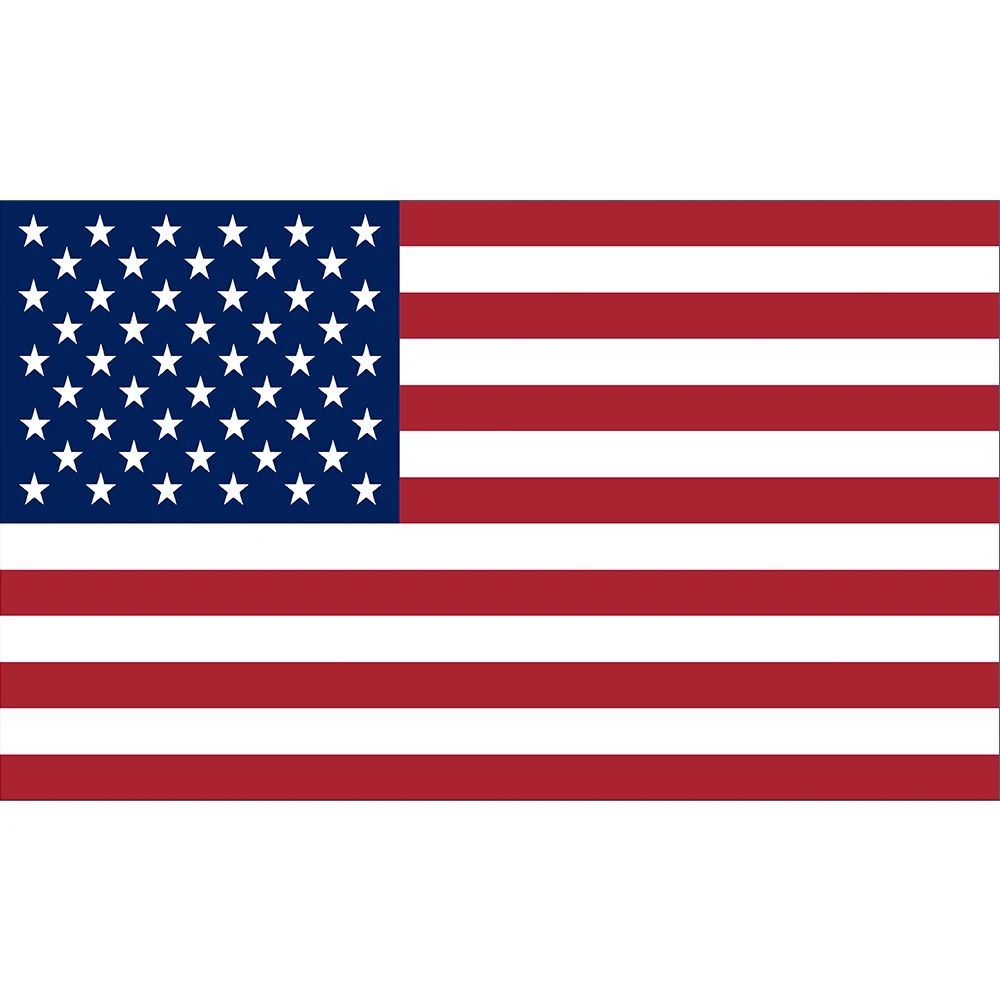 

America National Flag 100D Polyester 150X90CM 3x5 FT Custom With Any Size Decoration And Digital Printing , Free Shipping