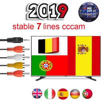 

Europe HD cable CCCams for Satellite tv Receiver 7/8lines WIFI FULL HD DVB-S2 Support Spain line ccam Server