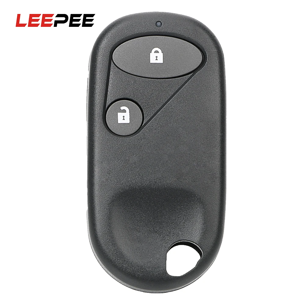 

LEEPEE 2 Button Remote Key Fob Case Shell for Honda Civic CRV Accord Jazz