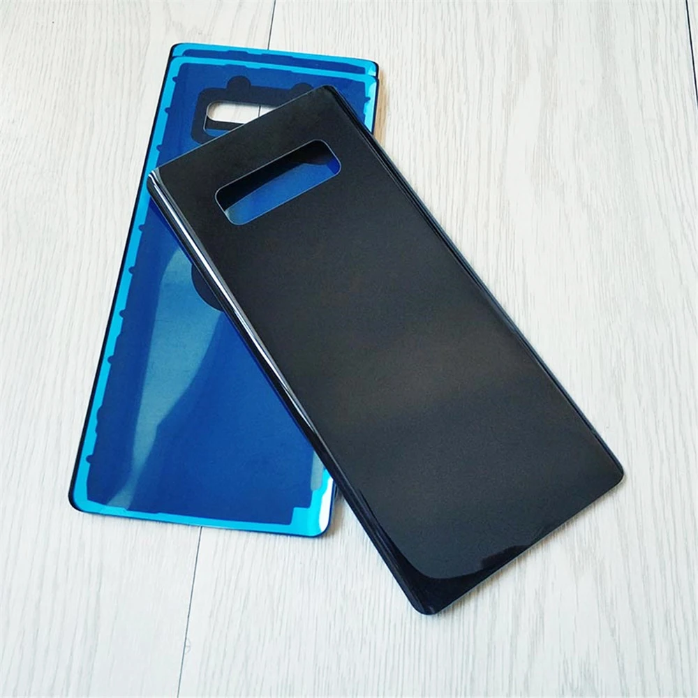Для SAMSUNG Galaxy Note 8, N950, N950F, N9500, задняя крышка, стекло, чехол для батареи, задняя дверь, корпус, чехол, Задняя стеклянная крышка - Цвет: black