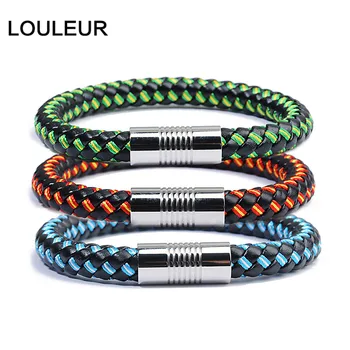 Flag Rope Leather Bracelet