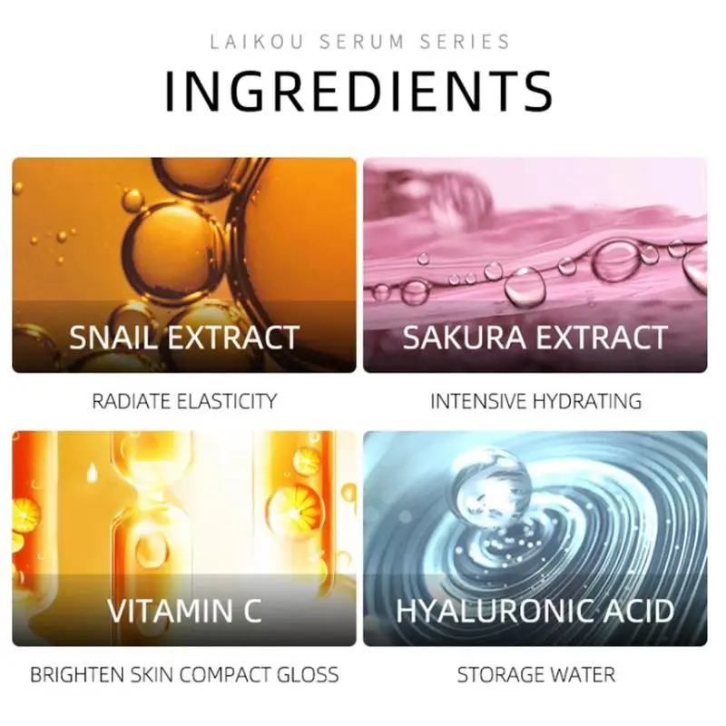 24k Gold Vitamin C Snail Face Serum Hyaluronic Acid Whitening Moisturizing Cherry Primer Anti Wrinkle Nourish Skin Care Hot 17ml 24k Gold Vitamin C Snail Face Serum Hyaluronic Acid Whitening Moisturizing Cherry Primer Anti Wrinkle Nourish Skin Care Hot 17ml