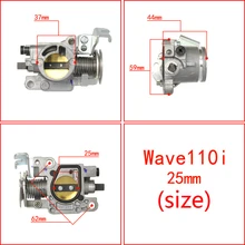  racing throttle body 25 28 29 30mm for wave110i wave125i injection modified mototrcycle 
