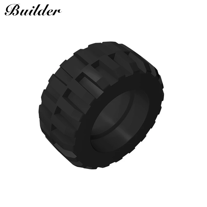 Little Builder 92402/55981 Wheel Tyre 30.4x14mm Technological Automobile Building Blocks DIY Assembly MOC Compatible Toy Part 1p | Игрушки и