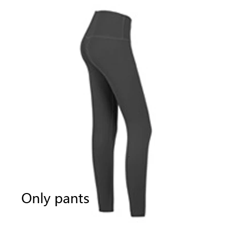 Black pants 2Pcs/Set Seamless Gym Yoga Set Women Super Soft High Waist Leggings+U Type Push Up Sport Bra Fitness Sport Suits Sportswear - Цвет: Black pants